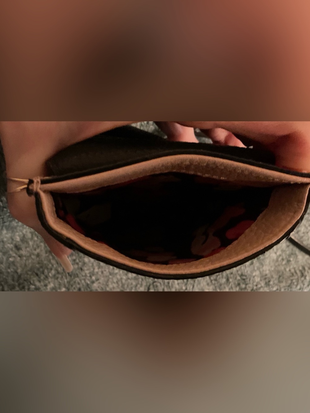 Kate Spade Pebbled Leather Phone Crossbody Colorblock Blush/Pink/Black/GLD Chain - Picture 8 of 9